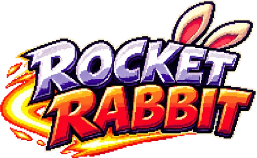 First logo: Rocket Rabbit